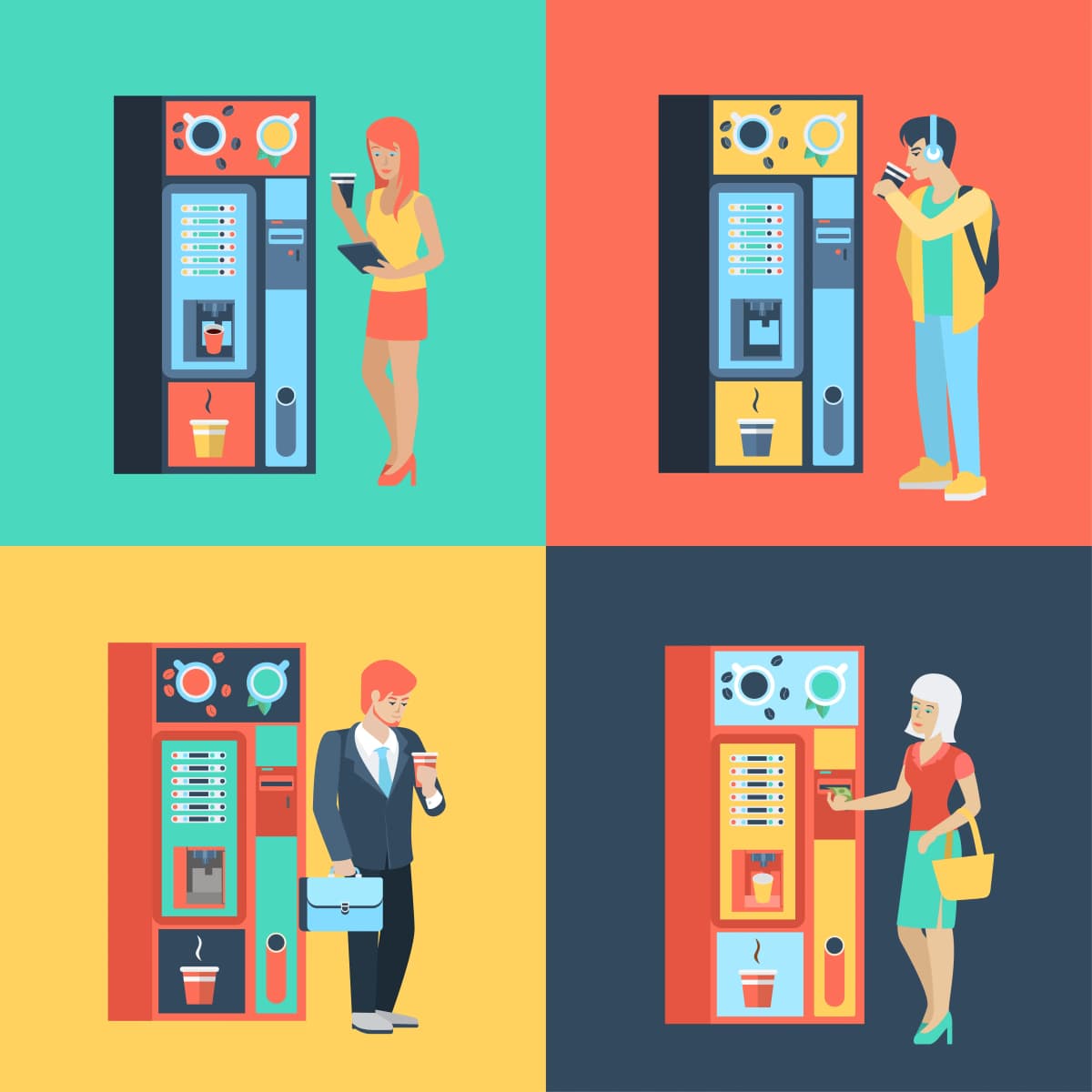 Modern office environment with vending solutions